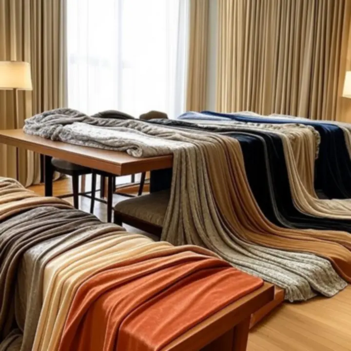 Elegancka kompozycja zasłon i firan prezentujących kolekcję tkanin Dravoniixa