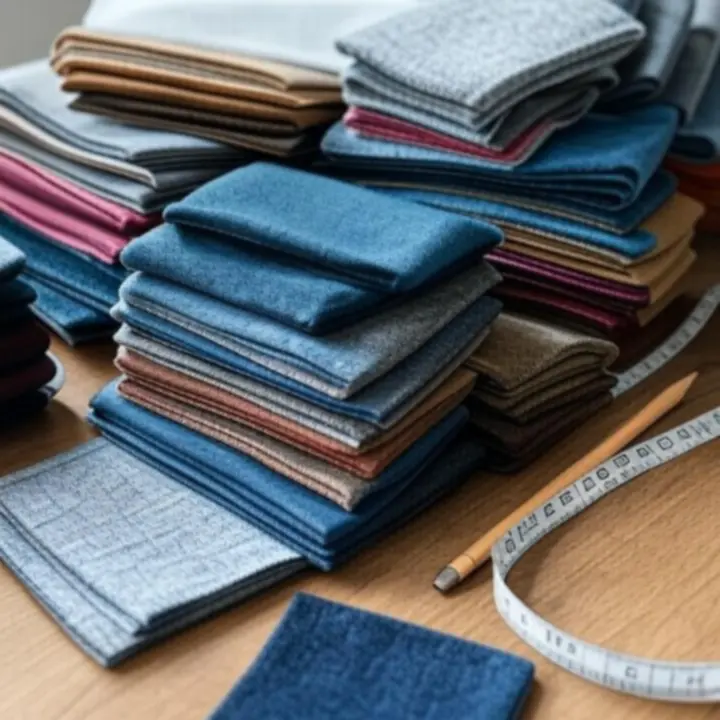 Próbki modnych tkanin zasłonowych i firan